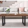 Rustic Living Room Table, Simple Industrial Rectangle Coffee Table, Modern Minimalist Farmhouse Image 5