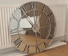 Mirrored Clock 80cm