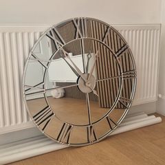 Mirrored Clock 80cm