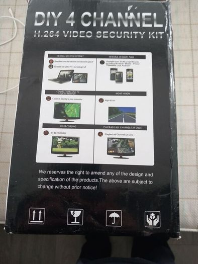 New 4 channel security camera.