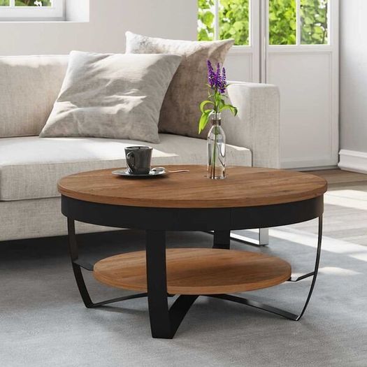 Coffee Table 65x65x32 cm Solid Acacia Wood