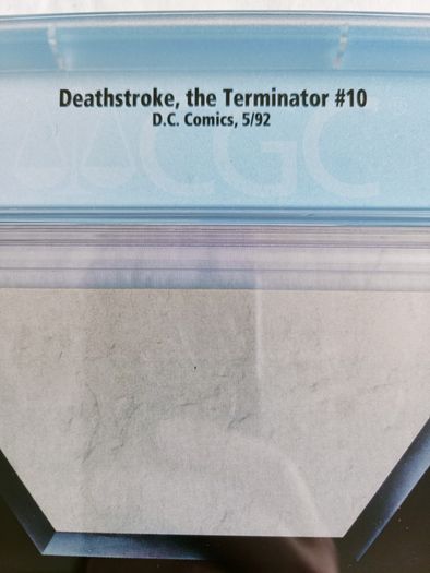 Deathstroke The Terminator  Issue 10 CBCS / CGC 9.2 Certified Graded Comic Framed  DC Marvel