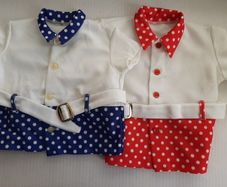 2 vintage 70's crimplene baby tops