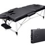 Portable Massage Bed Table - 3-Section Aluminum Foldable Beauty Couch for Reiki Therapy Treatment Salon Healing - Metal Headrest Support/with Carry Bag AVAILABLE IN WHITE AND BLACK (FREE SHIPPING) Image 2