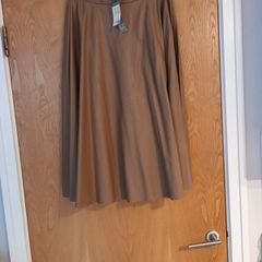 Stacey Solomon (Primark) Faux Leather  Camel  Skirt.  Size 14.  B.N.W.T