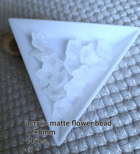 Acrylic flower beads.