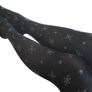Black Tights with snowflakes Image 2