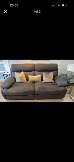 10 month old Harvey Norman 3 and 2 seater reclining sofa set