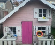 2 storey wooden playhouse