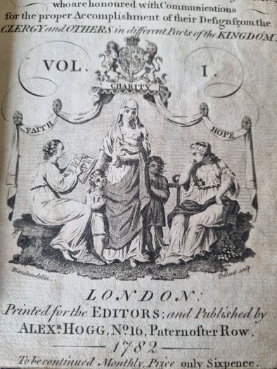 Two old books - Christian's Magazine 1782