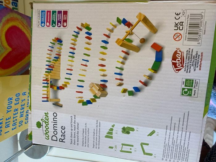Wooden domino set