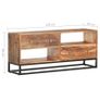 TV cabinet 120x30x50 cm Rough Acacia Wood Image 5