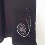 Long black vest, sleevless Image 2