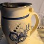 Vintage Cedar Swamp Stoneware Co Jack Boyko hand painted not signed ceramic pitcher. Image 9