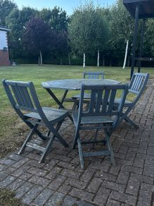 Garden table and chairs