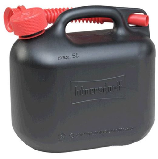 Fuel Container Jerry Can 5l Black With Childproof Top