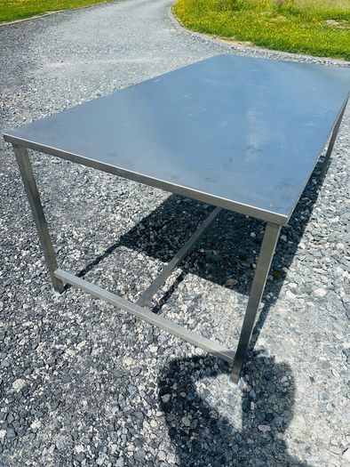 Large Stainless Steel Tables For Barbeque Or Catering Areas