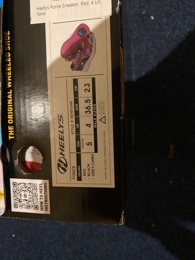 heelys used once or twice good condition