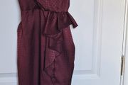 New Look Burgundy midi dress