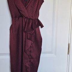 New Look Burgundy midi dress