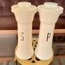 Vintage Tall 1970s MCM Atomic Retro Tupperware Salt and Pepper Shakers Image 8