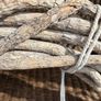 Very large 85cm diameter densely woven birch wreath BASE Image 9