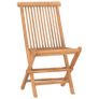 5 Piece Folding Outdoor Dining Set Solid Teak Wood Image 8