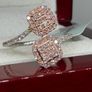 Gold 9K Rose Gold SGL Certified Natural Pink Diamond & White Diamond Image 8