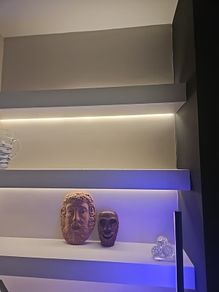 ceramic and wooden theatre masks