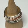 Handmade sterling silver spinner fidget ring. Size o Image 7