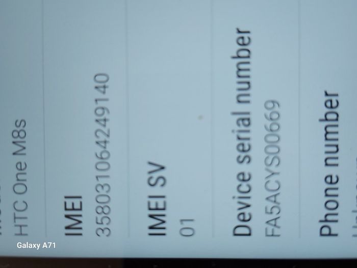 HTC ONE M8s, 16GB, 1.8GB Ram, working perfect, excellent condition