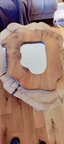 wooden mirror