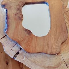 wooden mirror