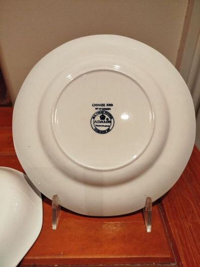William Adams Chinese bird pattern plates