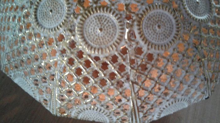 Decorative metal candle holder