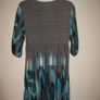 JASMINE LONDON Retro Print Dress   Teal Empire Style Top Image 9