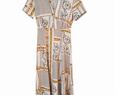 Mango Scarf-Print Day Dress
