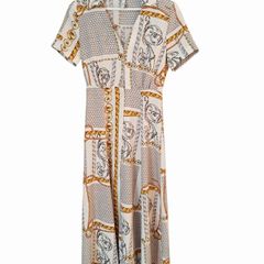 Mango Scarf-Print Day Dress