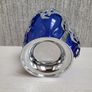 Cobalt blue glass & chrome dish Image 5