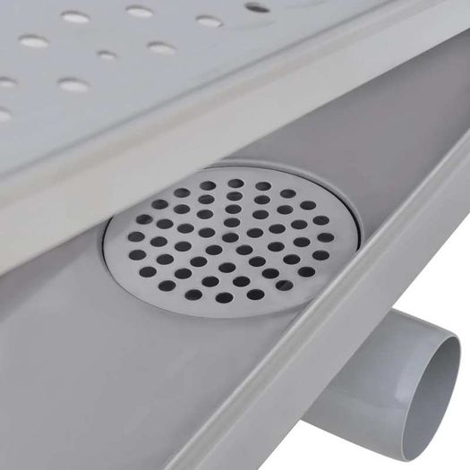 Linear Shower Drain 2 pcs  Bubble 930x140 mm Stainless Steel