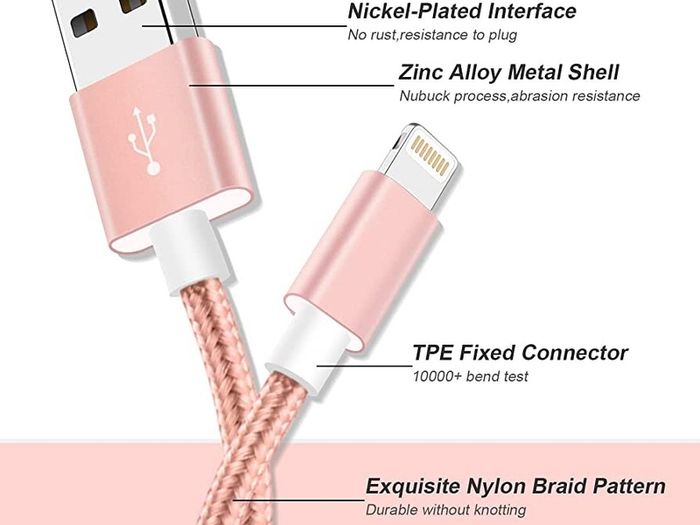 Charger Cable, Lightning Cable 6Pack [1M/2M/3M] Apple MFi Certified iPhone Cable Braided Long iPhone Charger USB Fast Charging Lead for iPhone 14 13 12 11 Pro Max Xr X 8 7 6 Plus iPad and More (FREE POSTAGE)