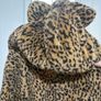 Leopard print jacket with built in scarf Image 5