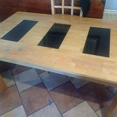 free table and 5 chairs