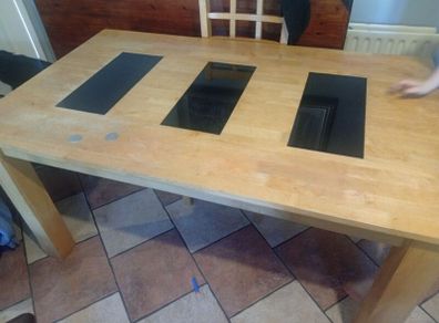 free table and 5 chairs