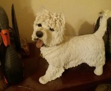 White Scottie Dog Ornament