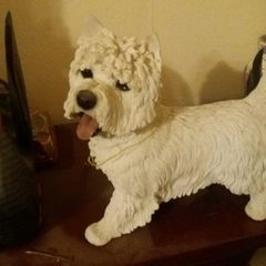White Scottie Dog Ornament