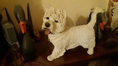 White Scottie Dog Ornament