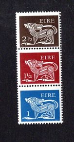 1971 Ireland Multivalue Rolls (se-tenarnd) Perf 14 X 14 1/2 Gerl Definitive Stamps Mint Never Hinged (MNH)
