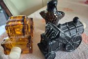 3 Vintage Mid Century Avon men's aftershave bottles x3
