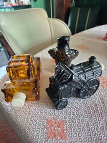 3 Vintage Mid Century Avon men's aftershave bottles x3